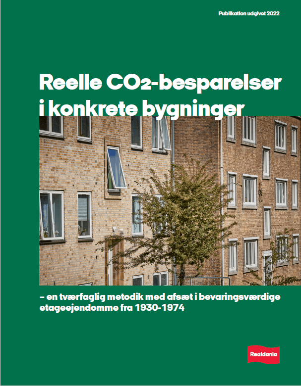 Reelle CO2-besparelser i konkrete bygninger – en tværfaglig metodik med afsæt i bevaringsværdige etageejendomme fra 1930-1974
